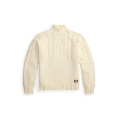 Yankees Polo Ralph Lauren Sweater - Cream - MLB Discount
