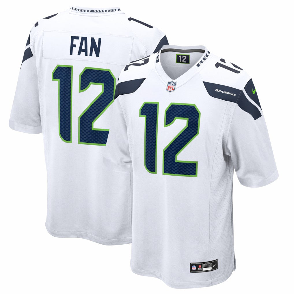 Nike 12s Seattle Seahawks Game Jersey White