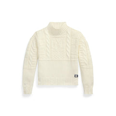 Yankees Polo Ralph Lauren Women's Sweater - Cream - MLB on Sale