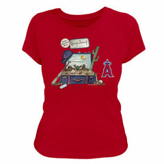 Los Angeles Angels Tiny Turnip Women's 2026 Spring Training T-Shirt - Red - MLB Online