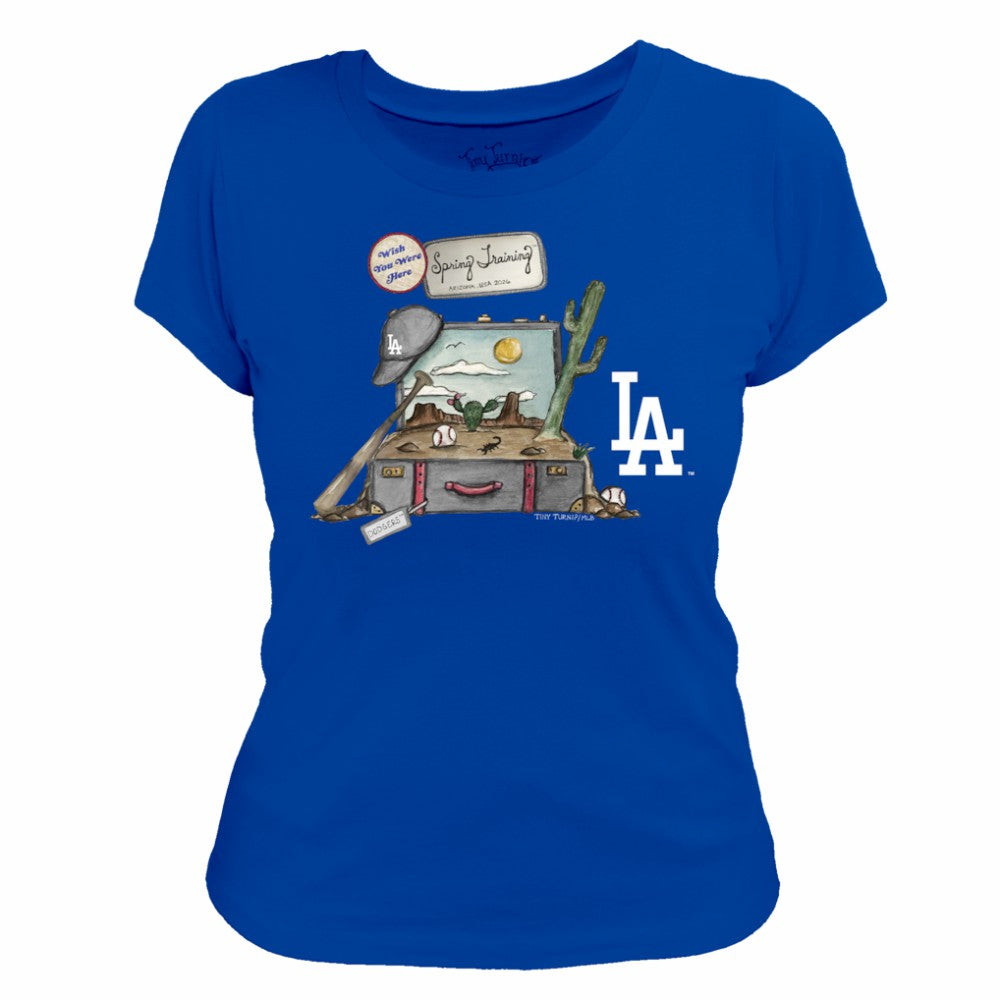 Los Angeles Dodgers Tiny Turnip Women's 2026 Spring Training T-Shirt - Royal - MLB Discount