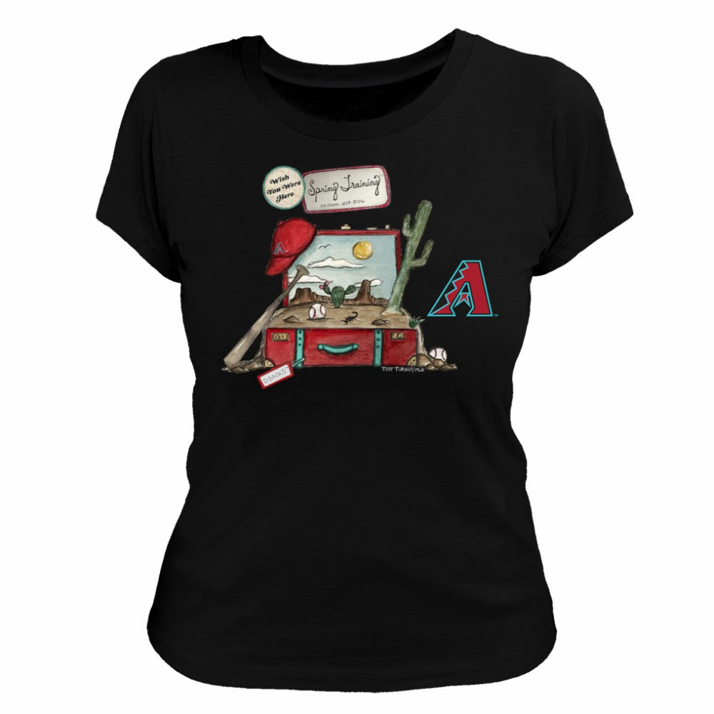 Arizona Diamondbacks Tiny Turnip Women's 2026 Spring Training T-Shirt - Black - MLB Online