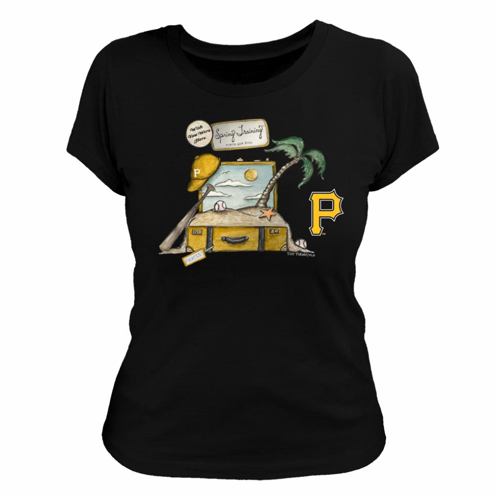 Pittsburgh Pirates Tiny Turnip Women's 2026 Spring Training T-Shirt - Black - MLB Lifestyle