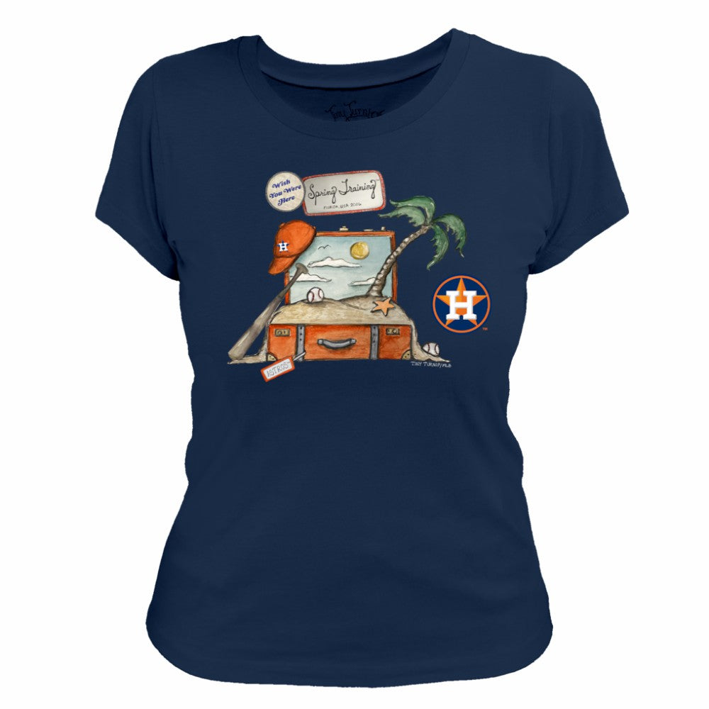 Houston Astros Tiny Turnip Women's 2026 Spring Training T-Shirt - Navy - MLB on Sale