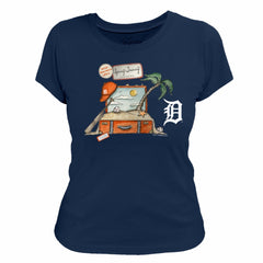 Detroit Tigers Tiny Turnip Women's 2026 Spring Training T-Shirt - Navy - MLB on Sale