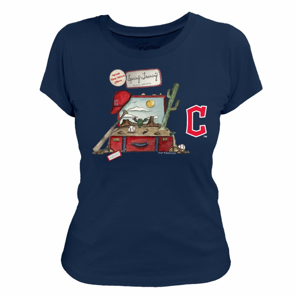 Cleveland Guardians Tiny Turnip Women's 2026 Spring Training T-Shirt - Navy - MLB Online