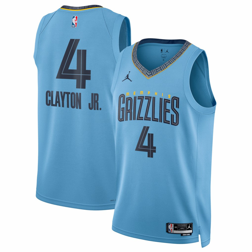 Walter Clayton Jr. Memphis Grizzlies Jordan Brand Unisex Swingman Jersey Statement Edition Light Blue