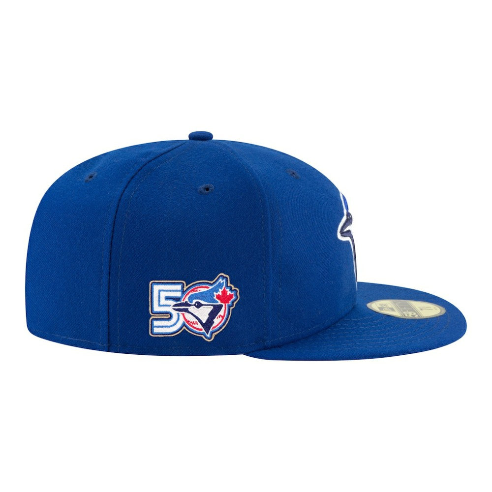 Toronto Blue Jays New Era 50th Season 59FIFTY Fitted Hat - Royal - New Era Discount