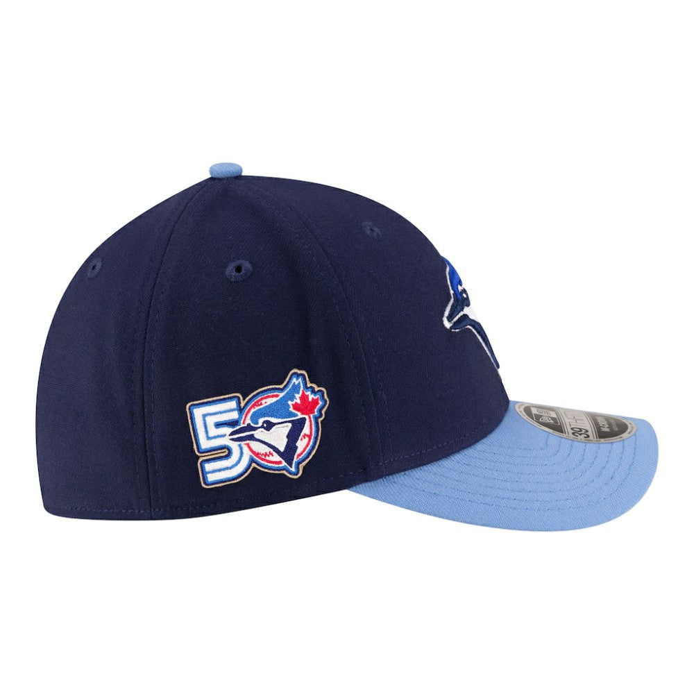 Toronto Blue Jays New Era 50th Season Player Replica 39THIRTY Flex Hat - Navy/Powder Blue - New Era on Sale