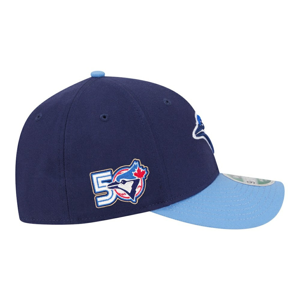 Toronto Blue Jays New Era 50th Season Player Replica Side Patch 9FORTY Adjustable Hat - Navy - New Era Sale