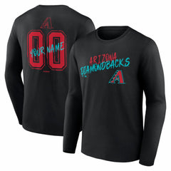 Arizona Diamondbacks  Hustle Personalized Name & Number Long Sleeve T-Shirt - Black - MLB Online