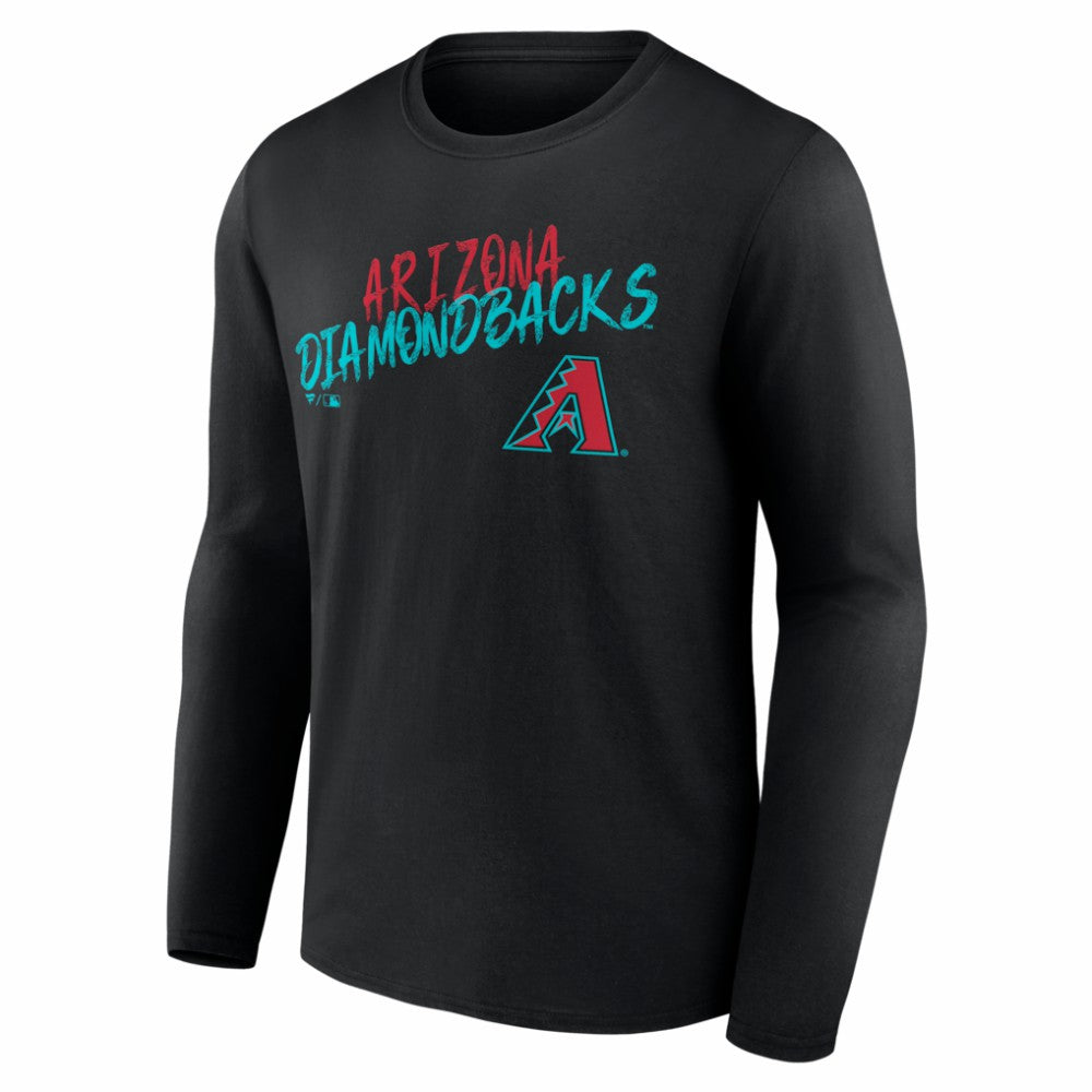 Arizona Diamondbacks  Hustle Personalized Name & Number Long Sleeve T-Shirt - Black - MLB Online