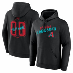 Arizona Diamondbacks  Hustle Personalized Name & Number Hoodie - Black - MLB on Sale