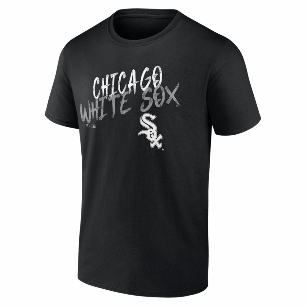 Chicago White Sox  Hustle Personalized Name & Number T-Shirt - Black - MLB Lifestyle
