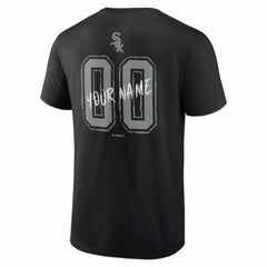 Chicago White Sox  Hustle Personalized Name & Number T-Shirt - Black - MLB Lifestyle