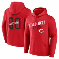 Cincinnati Reds  Hustle Personalized Name & Number Hoodie - Red - MLB Online