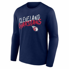 Cleveland Guardians  Hustle Personalized Name & Number Long Sleeve T-Shirt - Navy - MLB Discount