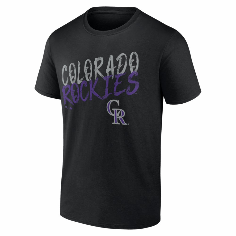 Colorado Rockies  Hustle Personalized Name & Number T-Shirt - Black - MLB Online