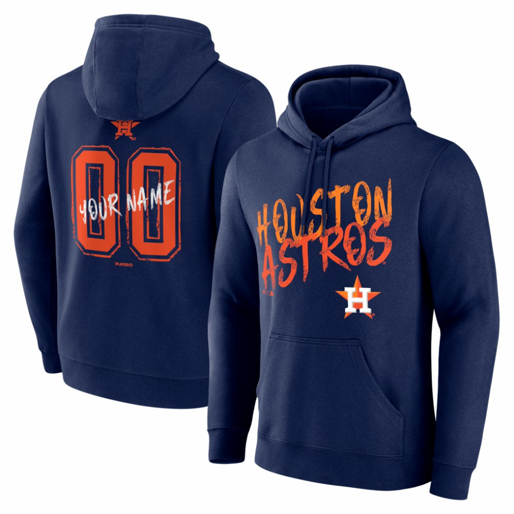 Houston Astros  Hustle Personalized Name & Number Hoodie - Navy - MLB Sale