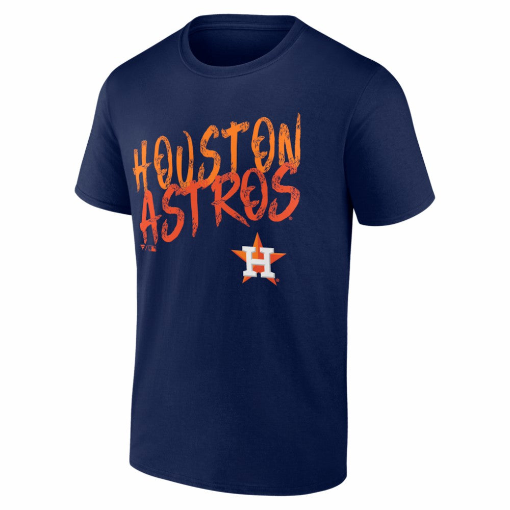 Houston Astros  Hustle Personalized Name & Number T-Shirt - Navy - MLB Discount