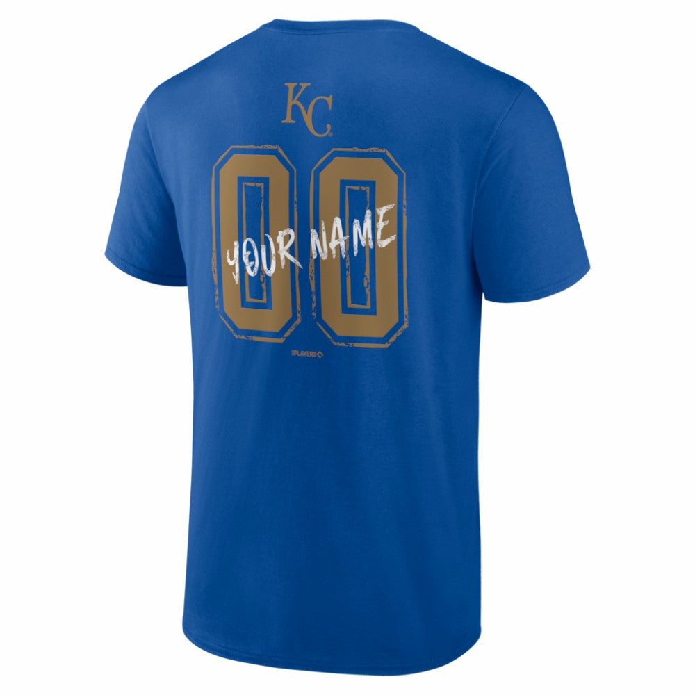 Kansas City Royals  Hustle Personalized Name & Number T-Shirt - Royal - MLB Online