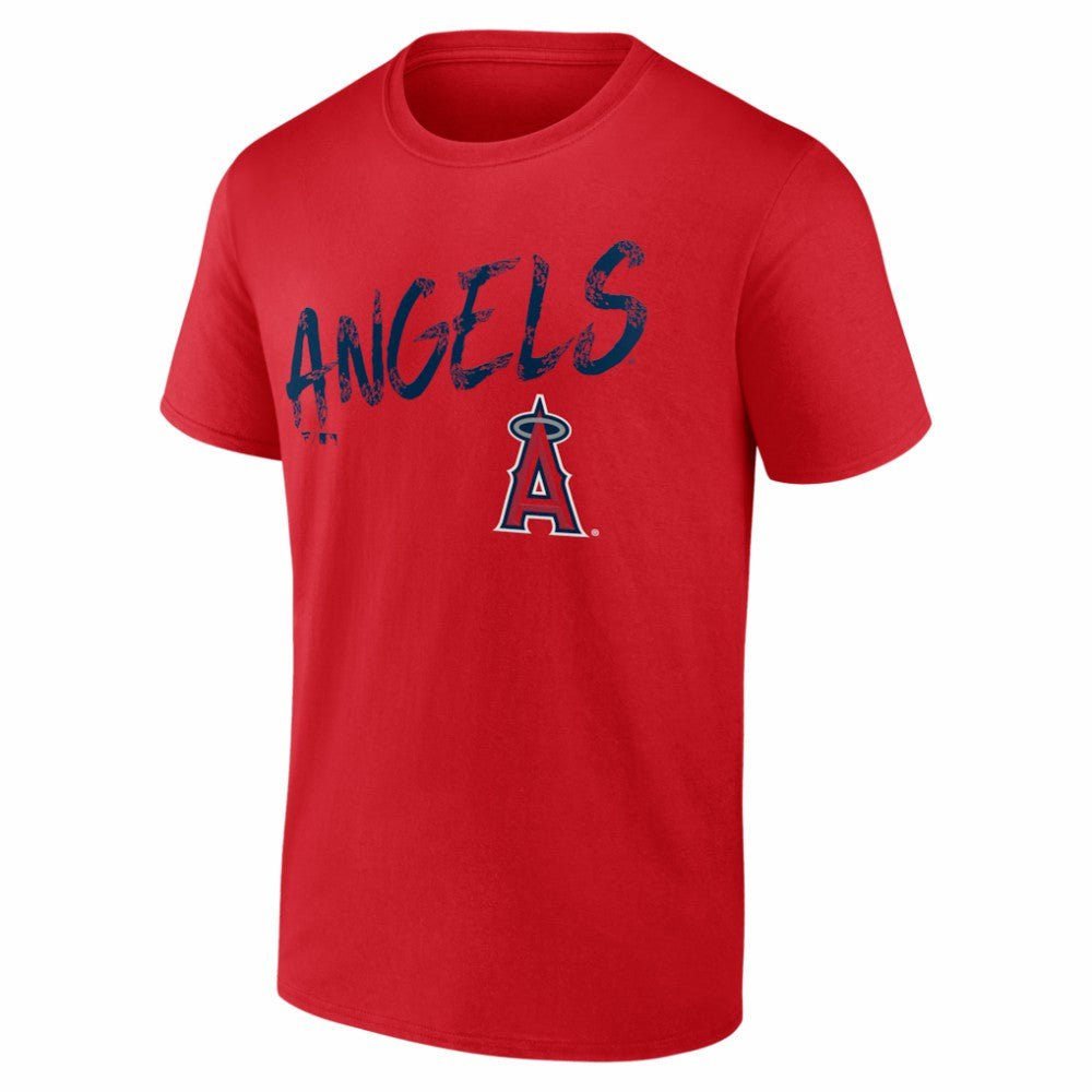 Los Angeles Angels  Hustle Personalized Name & Number T-Shirt - Red - MLB on Sale