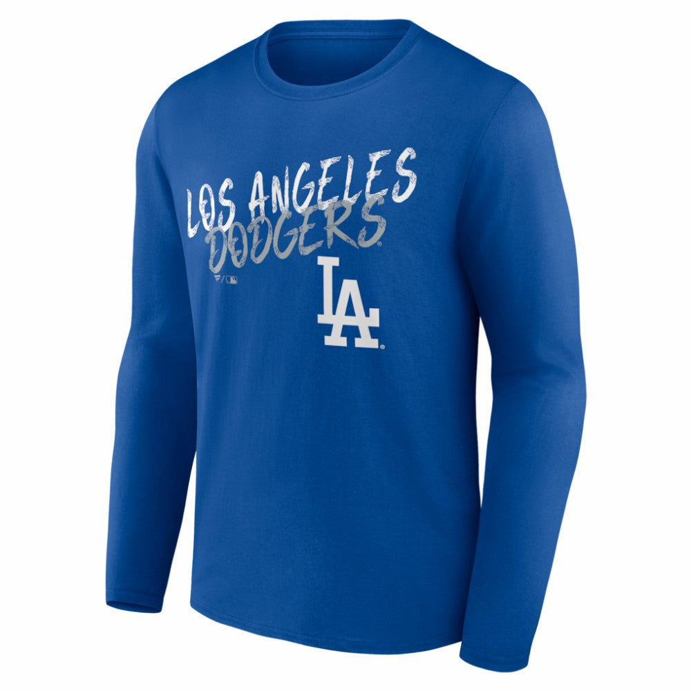 Los Angeles Dodgers  Hustle Personalized Name & Number Long Sleeve T-Shirt - Royal - MLB Online
