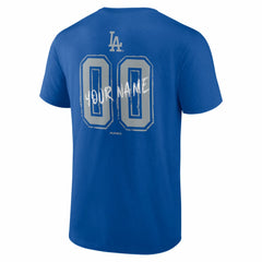 Los Angeles Dodgers  Hustle Personalized Name & Number T-Shirt - Royal - MLB Sale
