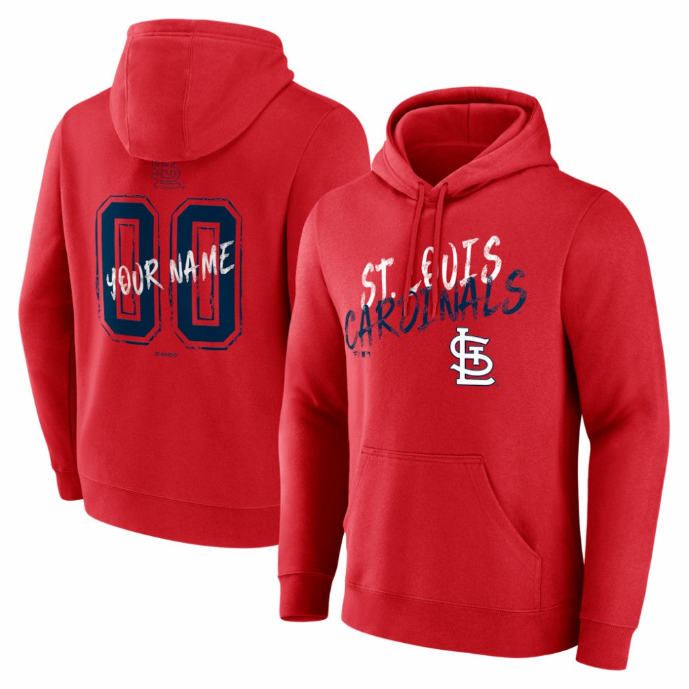 St. Louis Cardinals  Hustle Personalized Name & Number Hoodie - Red - MLB on Sale
