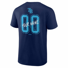 Tampa Bay Rays  Hustle Personalized Name & Number T-Shirt - Navy - MLB Lifestyle