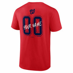Washington Nationals  Hustle Personalized Name & Number T-Shirt - Red - MLB Online