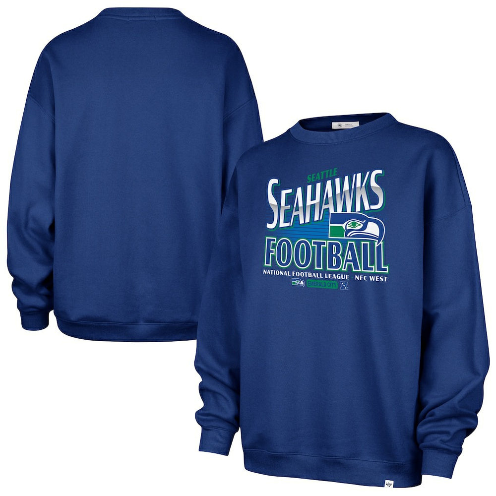 47 brand Seattle Seahawks '47 Women's Regional Oversized Sweatshirt College Navy