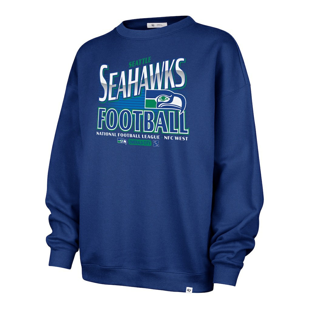 47 brand Seattle Seahawks '47 Women's Regional Oversized Sweatshirt College Navy