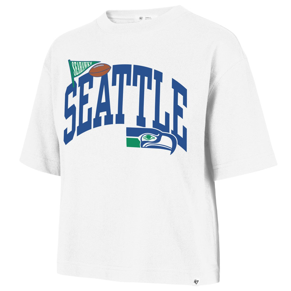47 brand Seattle Seahawks '47 Women's Reed City T-Shirt White