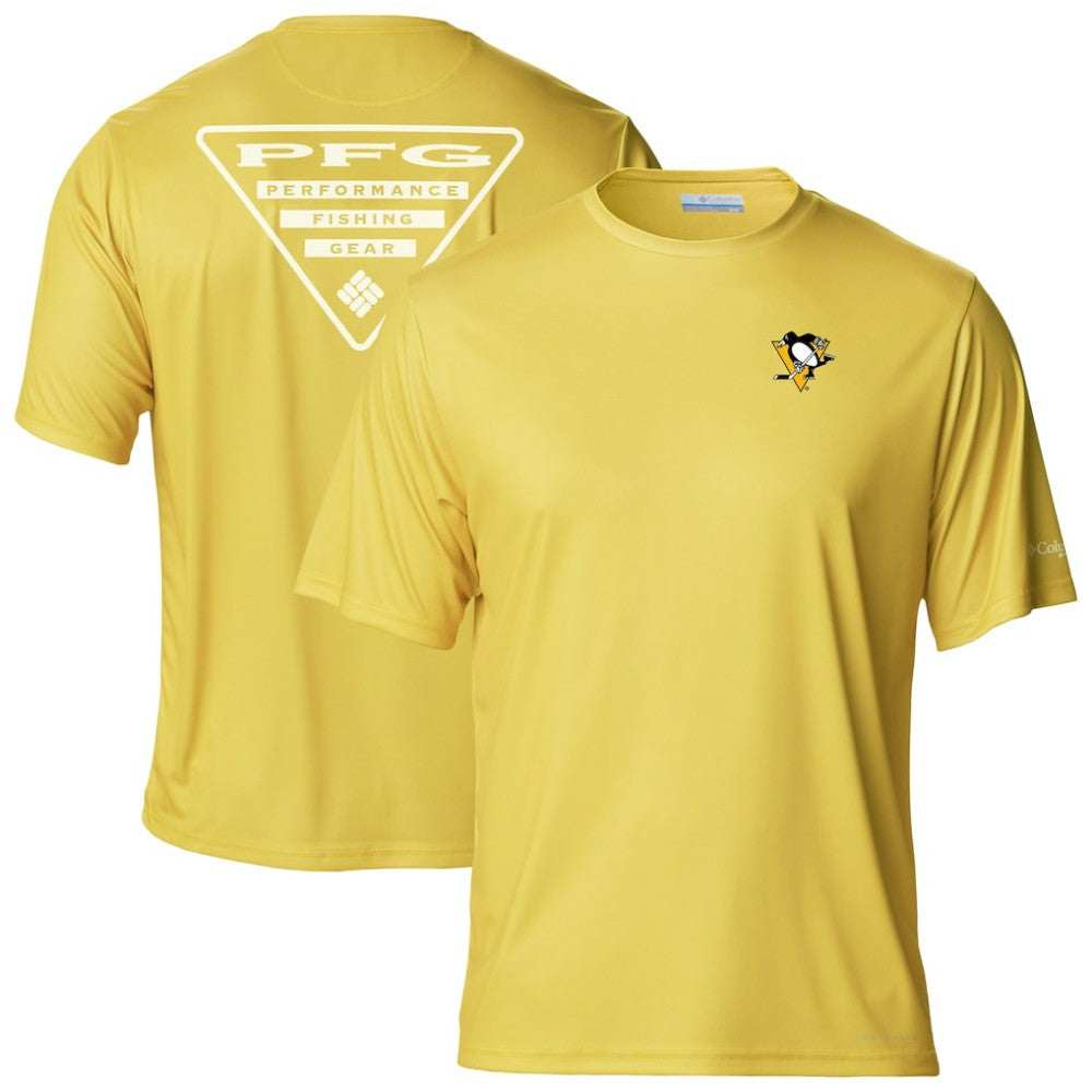 Pittsburgh Penguins Columbia PFG Terminal Tackle Omni-Shade T-Shirt - Gold - NHL 203863728