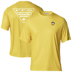 Pittsburgh Penguins Columbia PFG Terminal Tackle Omni-Shade T-Shirt - Gold - NHL 203863728