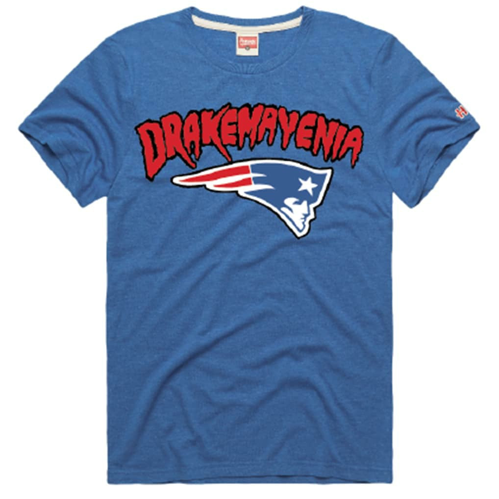 Drake Maye New England Patriots Homage Unisex Drakemayenia Tri-Blend T-Shirt Royal