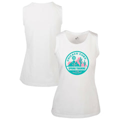 Chicago Cubs Levelwear Women's Macy Spring Training Badge Bold Tank Top - White - MLB Sale