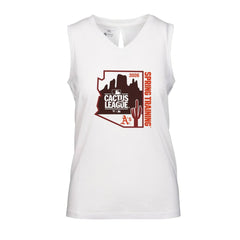 Athletics Levelwear Women's 2026 Spring Training Paisley Ball Bold Tank - White - MLB Lifestyle