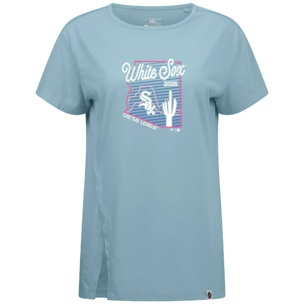 Chicago White Sox Levelwear Women's Influx Spring Training Sunrise Bold T-Shirt - Blue - MLB on Sale