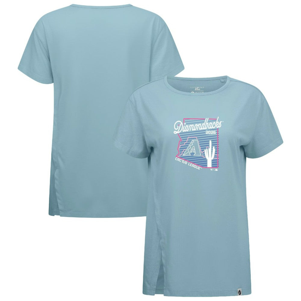 Arizona Diamondbacks Levelwear Women's Influx Spring Training Sunrise Bold T-Shirt - Blue - MLB Lifestyle