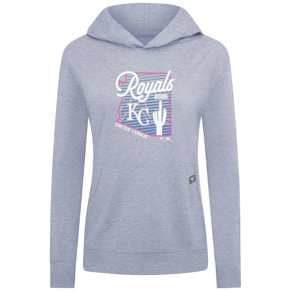 Kansas City Royals Levelwear Women's Relay Spring Training Sunrise Bold Hoodie - Light Blue - MLB on Sale