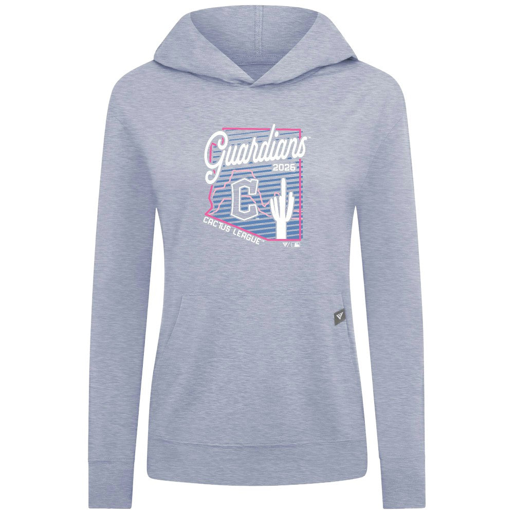 Cleveland Guardians Levelwear Women's Relay Spring Training Sunrise Bold Hoodie - Light Blue - MLB Sale