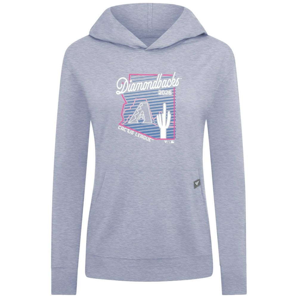 Arizona Diamondbacks Levelwear Women's Relay Spring Training Sunrise Bold Hoodie - Light Blue - MLB Online