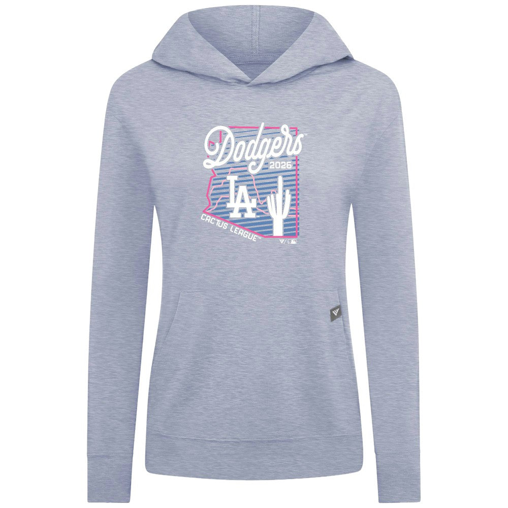 Los Angeles Dodgers Levelwear Women's Relay Spring Training Sunrise Bold Hoodie - Light Blue - MLB Lifestyle