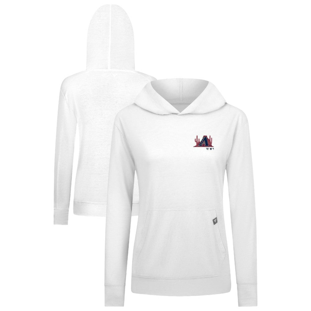 Arizona Diamondbacks Levelwear Women's Relay Spring Break Panoramic Bold Hoodie - White - MLB Discount