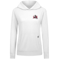 Los Angeles Angels Levelwear Women's Relay Spring Break Panoramic Bold Hoodie - White - MLB Lifestyle