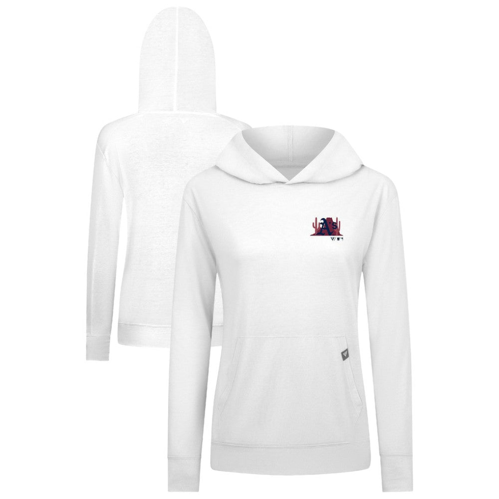 Athletics Levelwear Women's Relay Spring Break Panoramic Bold Hoodie - White - MLB Sale