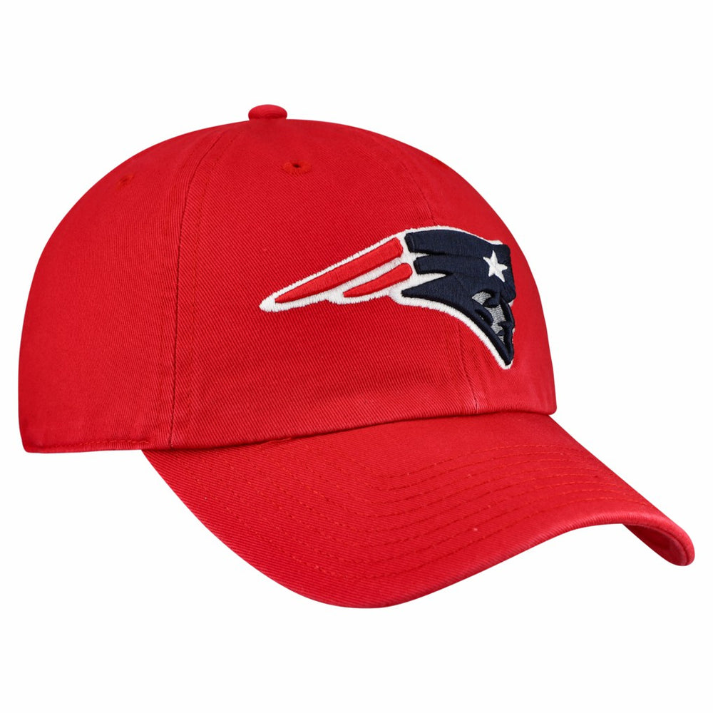 47 brand New England Patriots '47 Clean Up Primary Logo Adjustable Hat Red