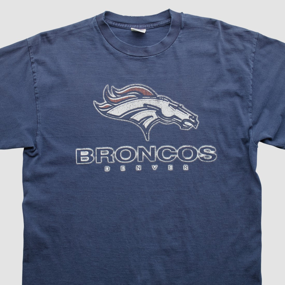 Fanatics Denver Broncos Delta 2000s Long Sleeve T-shirt Navy Vintage